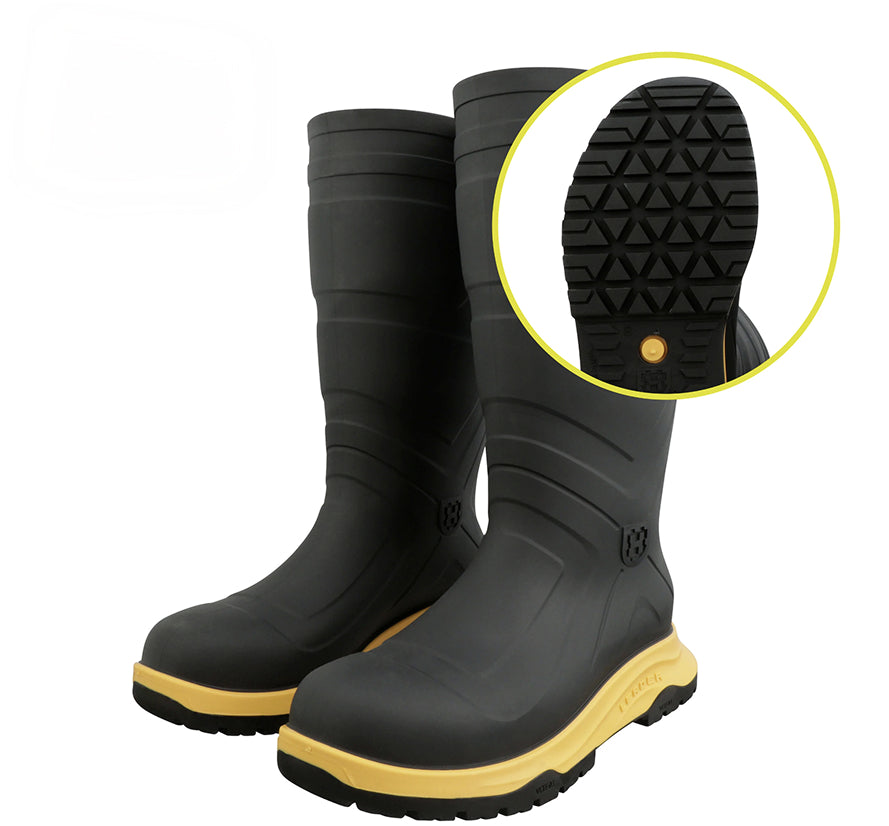 Heartland ENS Leader 16" Steel Toe Boot, White/Black
