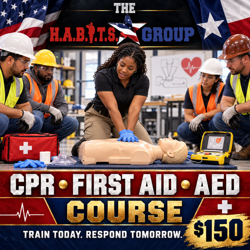 CPR, First Aid and AED Course. Train today. Respond tomorrow.